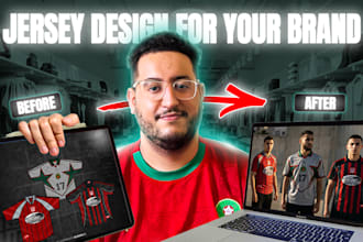 design your custom jersey set with branding, numbers, and mockups