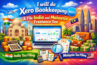 do xero bookkeeping file india and malaysia freelance tax