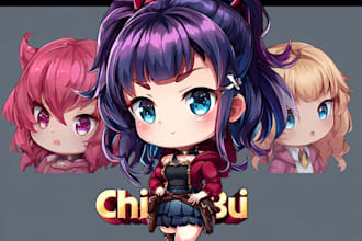 create  a cute anime chibi for you
