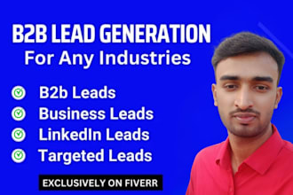 do data enrichment, b2b lead generation, linkedin leads and email list