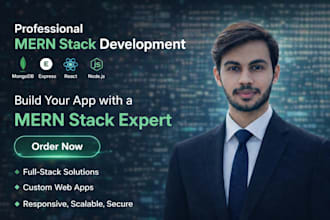 be your mern stack developer for full stack web application