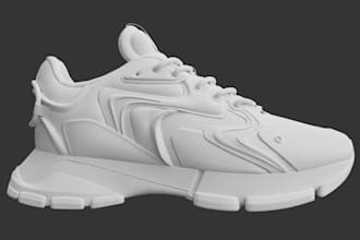 create custom 3d shoe 3d shoe design 3d rendering 3d sneakers and 3d animation