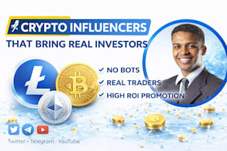 get real crypto and tech influencers to promote your blockchain project