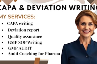 write or review your capa and deviation report for gmp compliance