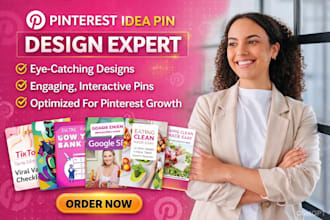 create and manage pinterest pins design templates ads marketing video
