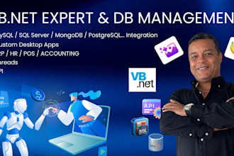 develop custom vb net desktop applications and db solutions