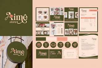 design business logo, brand identity and complete branding kit package