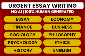 do urgent essay writing as an essay writer