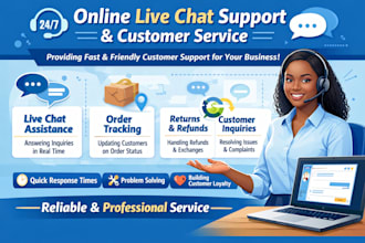be your friendly and efficientonline live chat support agent