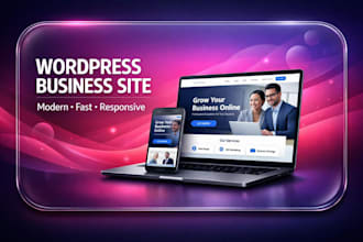 design a modern business site or corporate website