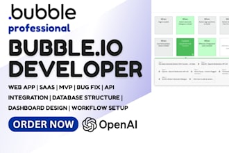 build bubble mvp, bubble website, bubble app as bubble developer for you