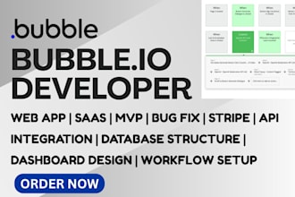 build bubble mvp, bubble website, bubble app as bubble developer for you