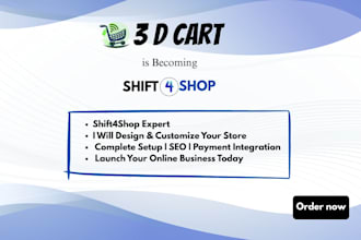 set up and customize your shift4shop online store