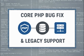 solve PHP errors, bugs and maintain legacy PHP code