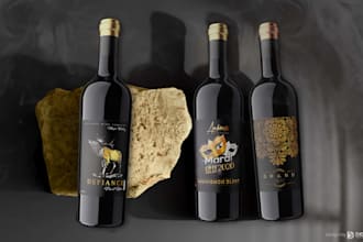 create an elegant wine label that makes your brand stand out