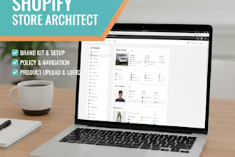 provide a professional shopify brand kit and store setup