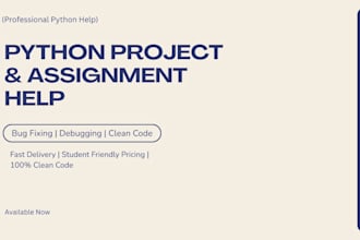 fix python bugs, errors and debug your code fast