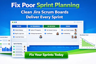set up jira scrum boards and fix poor sprint planning