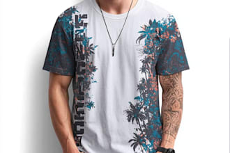 design high quality t shirt artwork for your brand