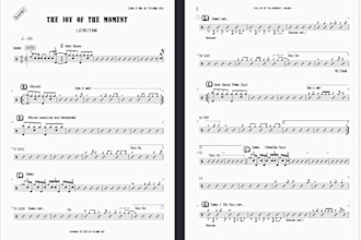 transcribe your drum track into professional sheet music