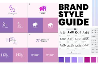 design modern brand identity guidelines and brand book
