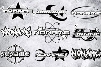 design y2k style logo streetwear brand or fashion brands