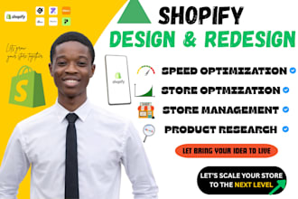 build shopify store or shopify dropshipping website