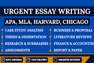 do urgent essay writing, case study, research and summary, report, mla apa paper