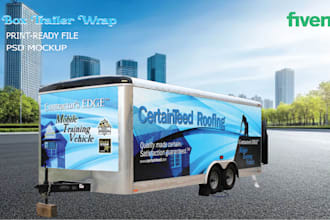 design custom box truck, trailer and vehicle wrap design