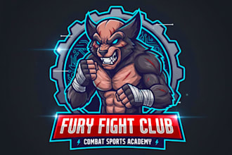 do powerful exceptional combat sport logo for your brand