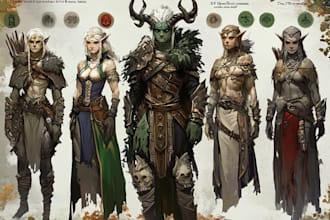 do game character art and concept art