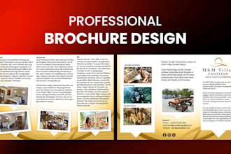 design bifold, trifold brochure or catalog