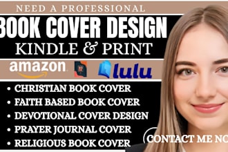 design professional christian book covers for devotionals and prayer journals