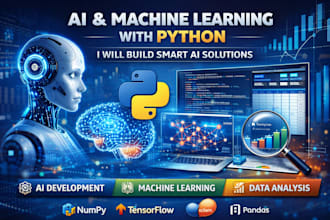 develop ai and machine learning projects using python