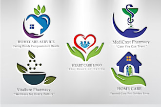design eye catchy modern minimalist health care logo