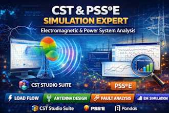 do cst studio and pss e power system simulation professionally