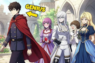 design eye catchy anime, manga, manhwa thumbnails