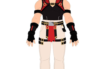 draw custom pngtuber and anime streamer mascot character