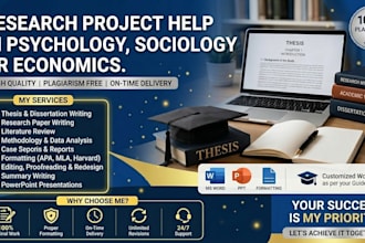 help in psychology, sociology, or economics research project