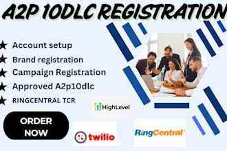 create a verified upgraded twilio account for bulk sms api integration a2p10dlc