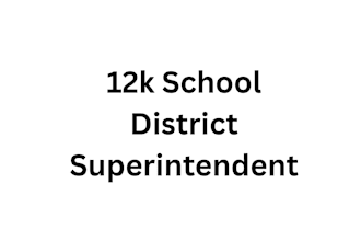 provide 12k school district superintendent contact list
