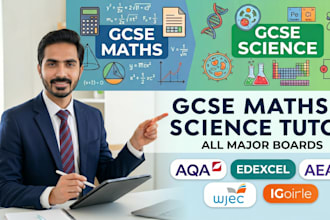 be your gcse tutor for maths, science