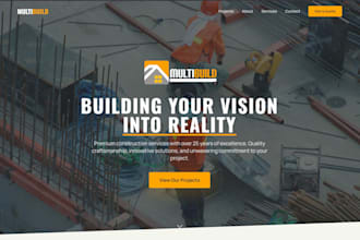 build a modern responsive website with interactive design