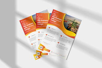 design a modern business flyer or leaflet