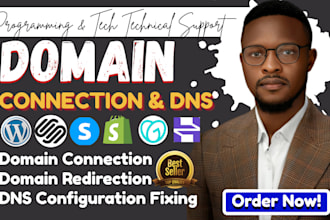 connect domain, fix dns, email, redirect or transfer to godaddy,