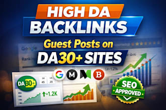 do high da guest post and SEO backlinks service