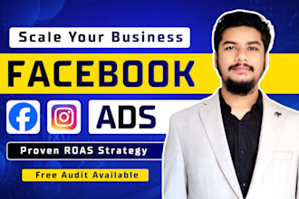 run facebook and instagram ads campaigns with proven roas strategy