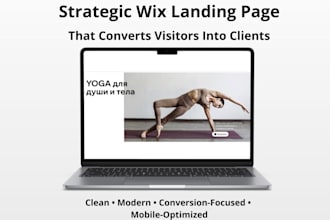 create a strategic wix landing page that converts visitors