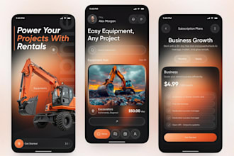 develop construction equipment rental app, construction machinery rental app