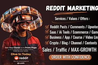 do reddit SEO post comment to promote ai app store product saas game cbd website